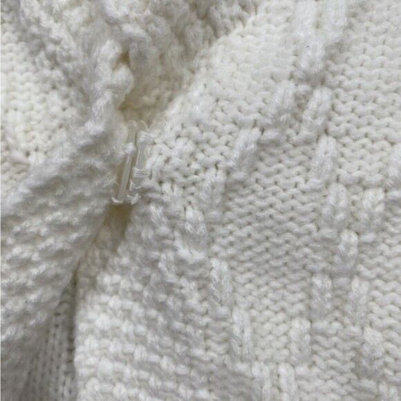 JM COLLECTION Women Small Cream One Snap Front Cardigan Knit Sweater NWOT - Picture 8 of 11